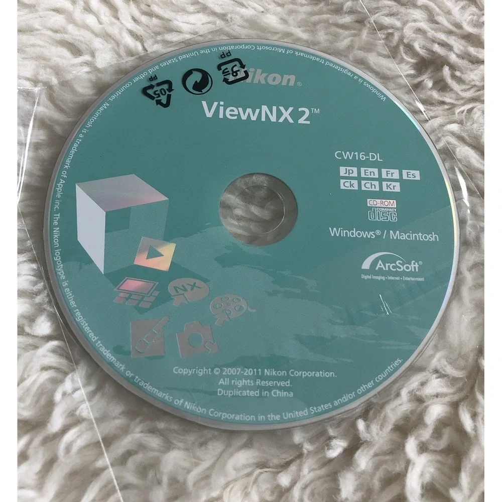 Nikon ViewNX2 CD Software New